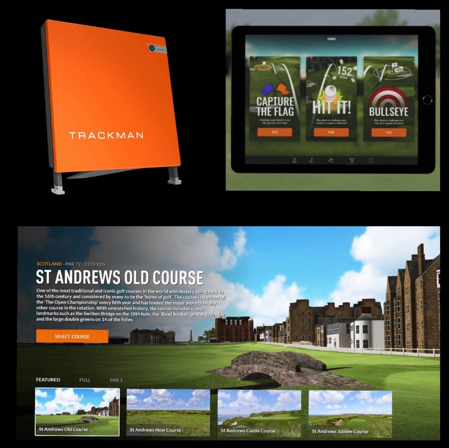 Virtual Golf op de driving range